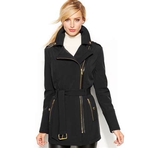 michael kors black walker coat|Michael Kors coats women outlet.